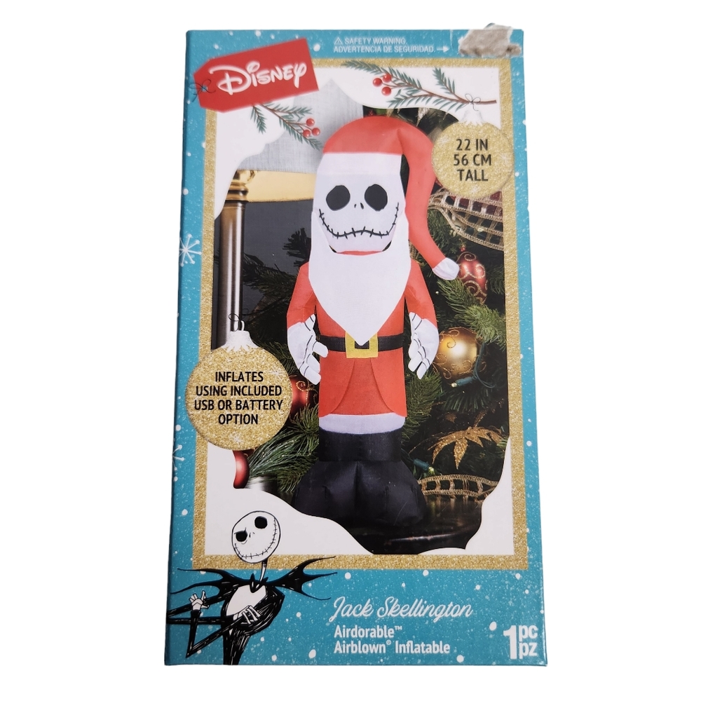 Disney Jack Skellington Airblown Inflatable 22” The Night Before Christmas